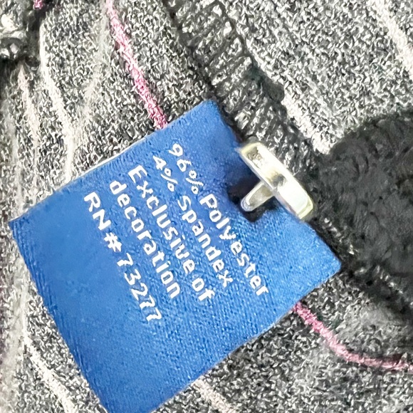 😻NWT Apt. 9 Striped Jumpsuit Pink Black - Picture 8 of 8